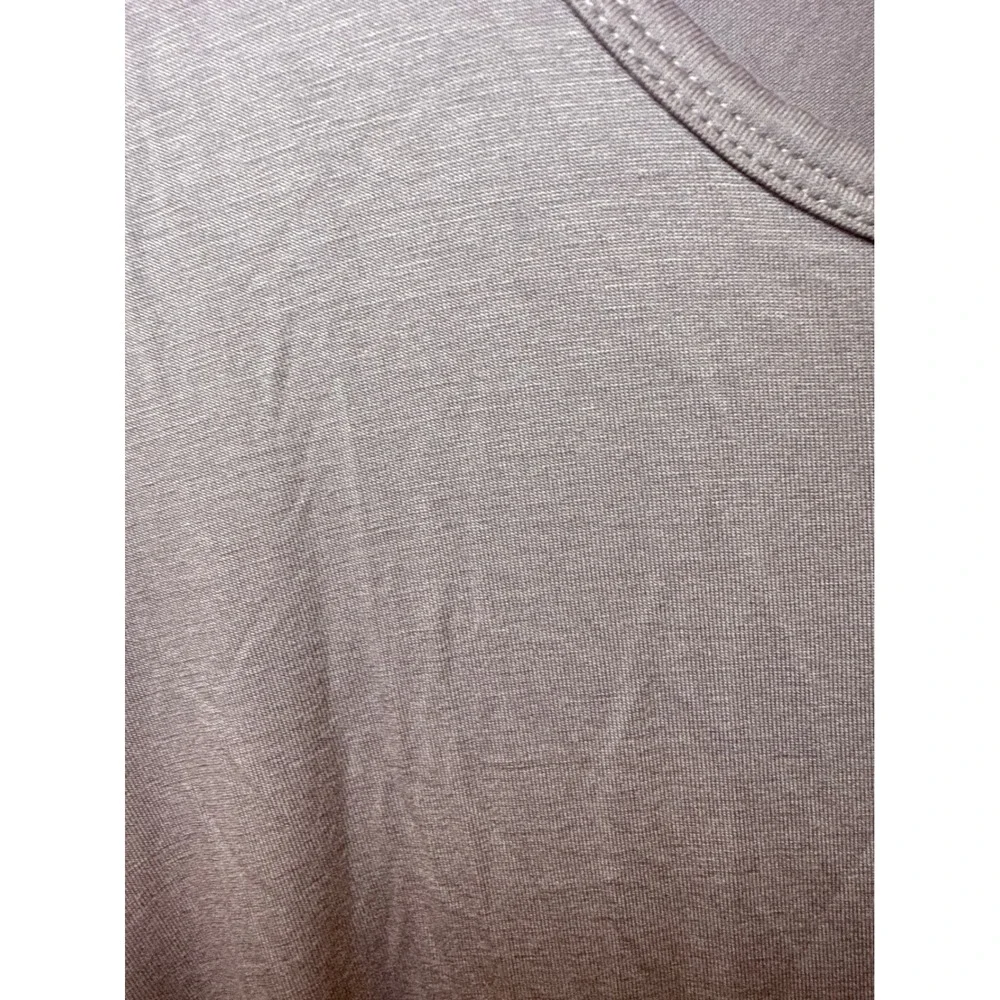 Larkspur Baby Co Women Mauve Henley Loungewear Dress Short Sleeve High Low L NEW